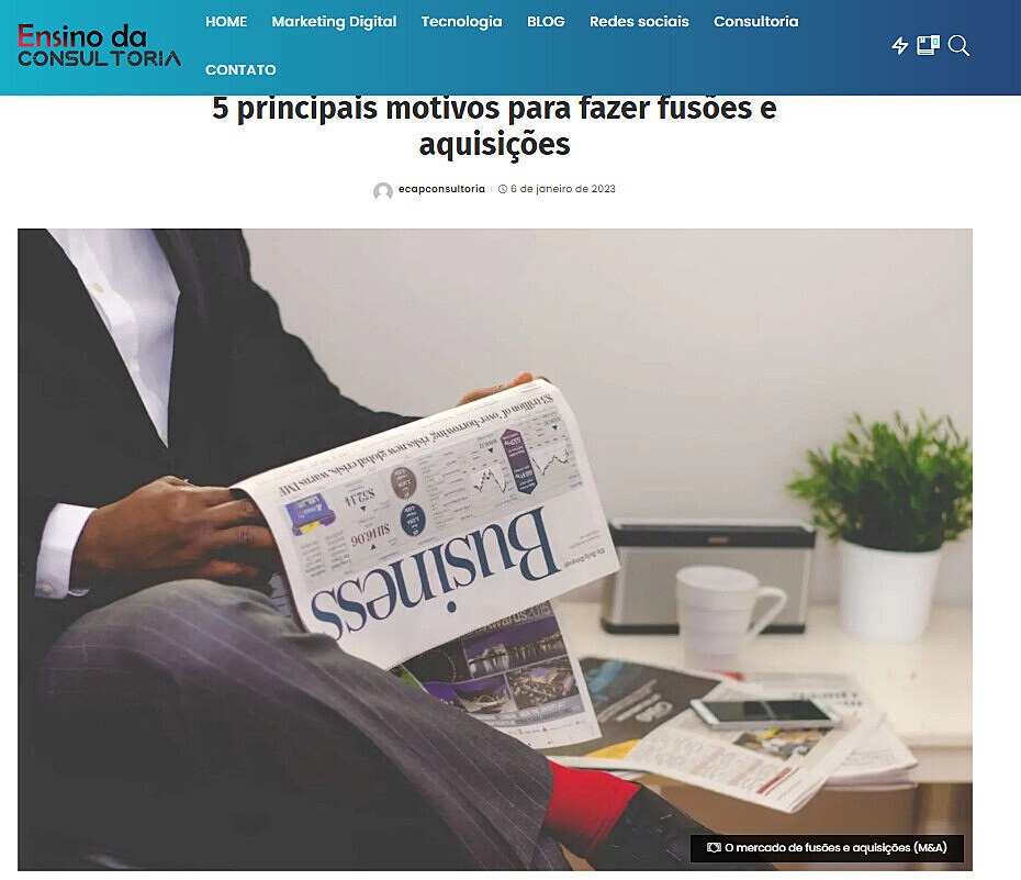​​5 principais motivos para fazer fuses e aquisies